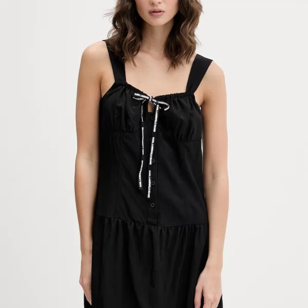 Karl Lagerfeld Jeans φόρεμα με βισκόζη