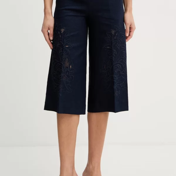 Παντελόνι με προσθήκη λινού Twinset