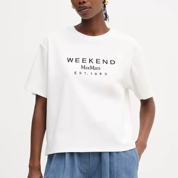 Βαμβακερό μπλουζάκι Weekend Max Mara SABATO