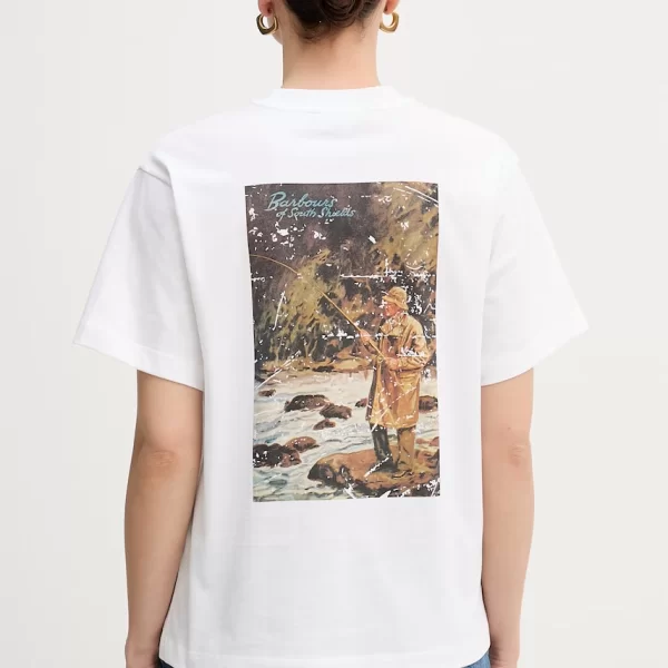 Βαμβακερό μπλουζάκι Barbour Kirby