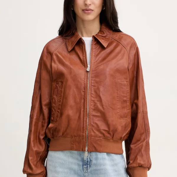 Δερμάτινο μπουφάν Pinko