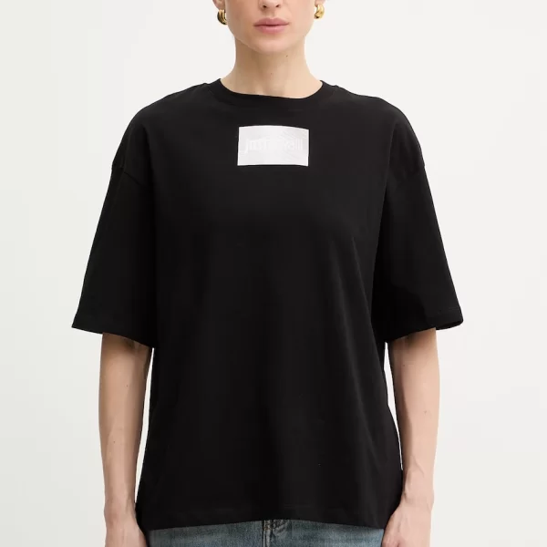 Βαμβακερό μπλουζάκι Just Cavalli