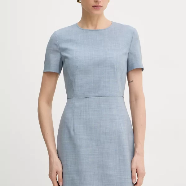 Μάλλινο φόρεμα BOSS Dunera