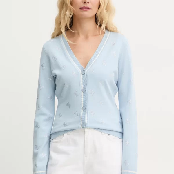 Guess Πουλόβερ:ζακέτα Γυναικεία με βισκόζη