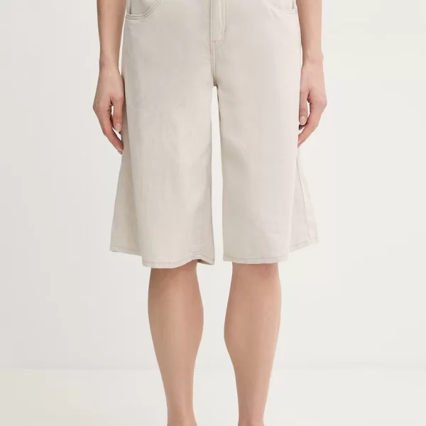 Levi's Σορτς γυναικεία λινά SUPER BAGGY LONG