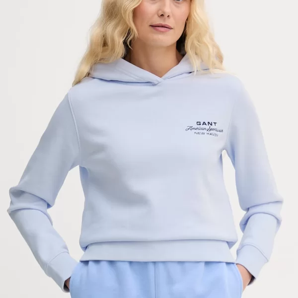 Gant Μπλούζα με κουκούλα γυναικεία βαμβακερή
