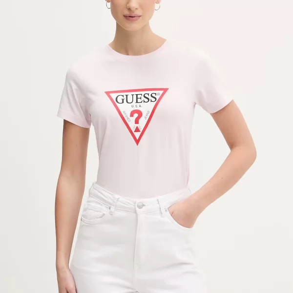 Guess Jeans Τοπ basic t-shirt γυναικείο