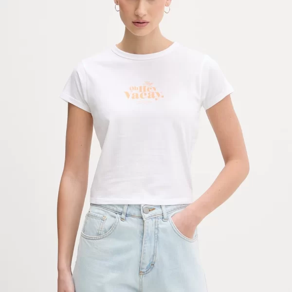 Hugo Blue T-shirt HUGO Blue γυναικείο βαμβακερό Dichroma_B