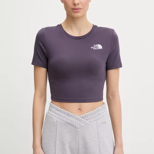 The North Face crop top γυναικείο βαμβακερό με ελαστάν