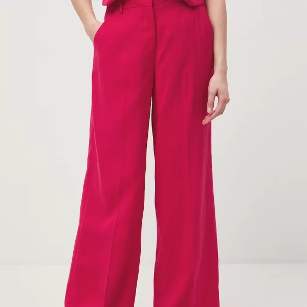 Medicine παντελόνι wide leg Γυναικεία με βισκόζη