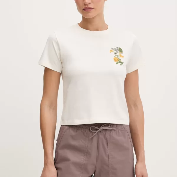 The North Face T-shirt γυναικείο βαμβακερό FLORA EMBRO