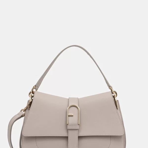 Furla Furla Μικρή τσάντα γυναικεία δερμάτινη Flow M Top Handle