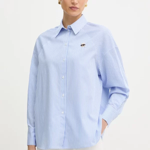 Karl Lagerfeld Πουκάμισο Γυναικείο βαμβακερό IKON