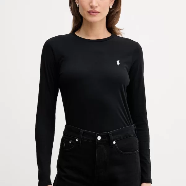 Βαμβακερή μπλούζα με μακριά μανίκια Polo Ralph Lauren