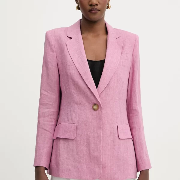 Luisa Spagnoli μονόπετο σακάκι γυναικείο λινό Vetrate