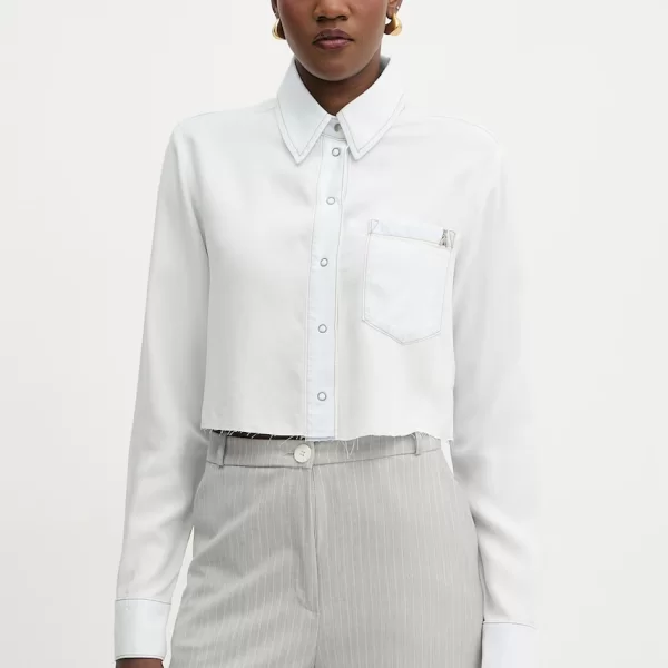 Patrizia Pepe πουκάμισο γυναικείο ντένιμ