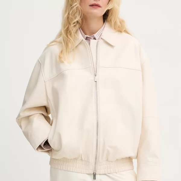 Marella Κοντό μπουφάν γυναικείο δερμάτινο MLMVERTICE