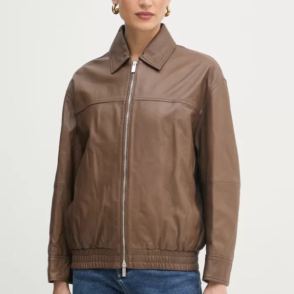 MARELLA Marella Κοντό μπουφάν γυναικείο δερμάτινο MLMVERTICE