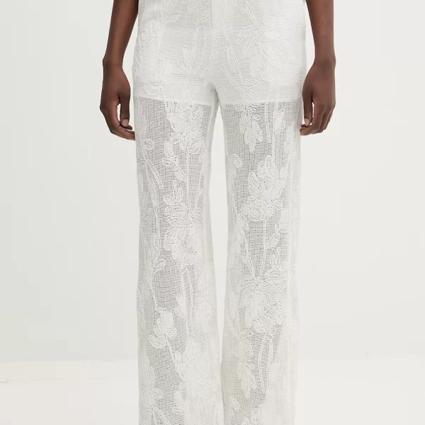 Isabelle Blanche Παντελόνι γυναικείο βαμβακερό