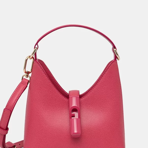 Furla μικρή τσάντα γυναικεία δερμάτινη Iride Mini Hobo