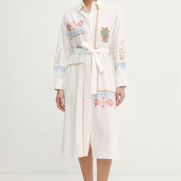 Weekend Max Mara Σεμιζιέ βαμβακερή GRU