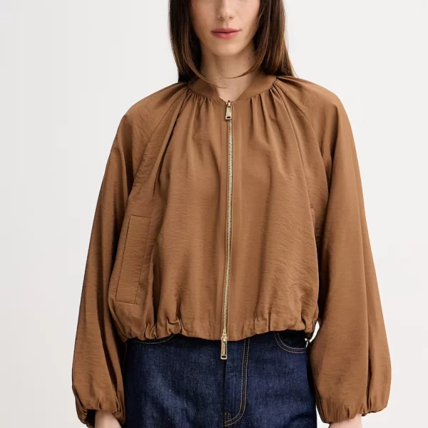 Marella κοντό γυναικείο μπουφάν με βισκόζη FICO