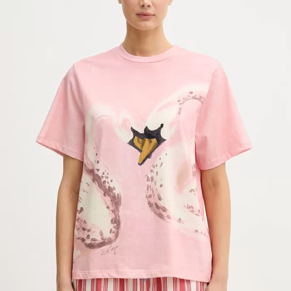 Βαμβακερό μπλουζάκι Stine Goya