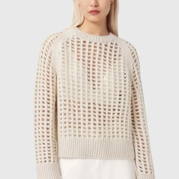 AllSaints Πουλόβερ με προσθήκη μαλλιού AllSaints SUNIVA