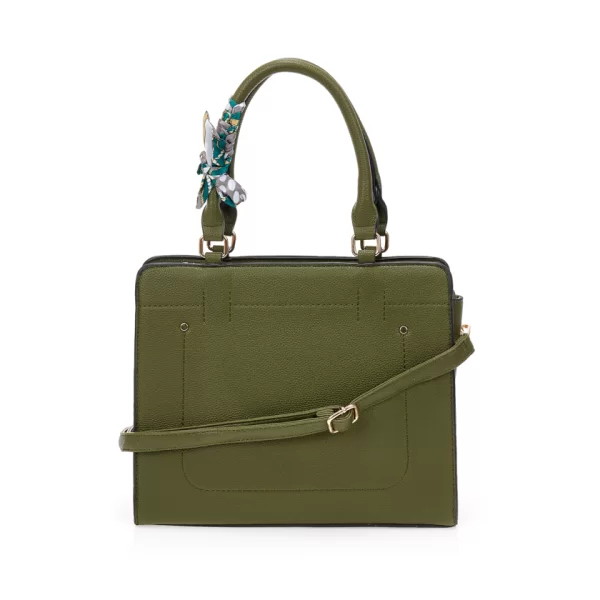 Τσάντα πράσινη με μαντήλι ΠΡΑΣΙΝΟ