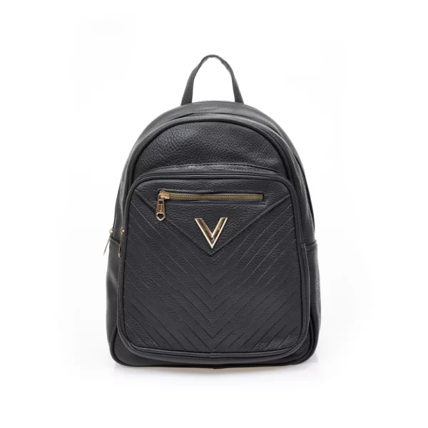 Τσάντα πλάτης γκρι δερματίνη με αγκράφα ΓΚΡΙ