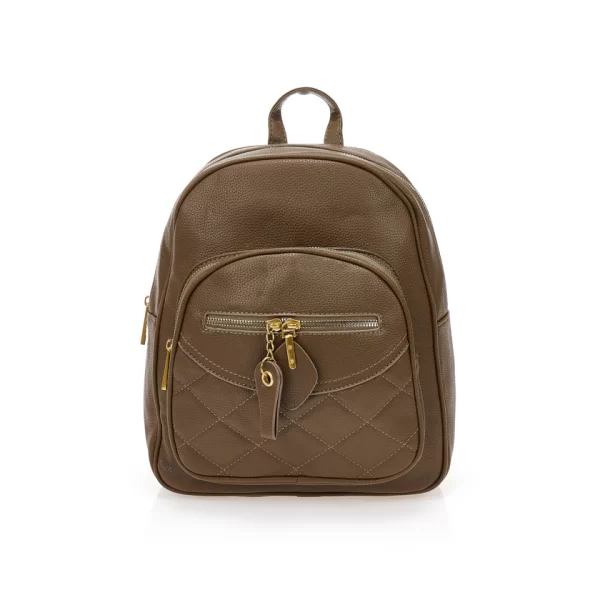 Τσάντα πλάτης πράσινο δερματίνη με πολλαπλές θήκες ΠΡΑΣΙΝΟ