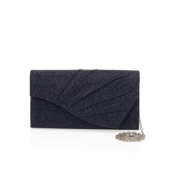 Tsoukalas Τσάντα φάκελος σκούρο μπλε λούρεξ ΜΠΛΕ