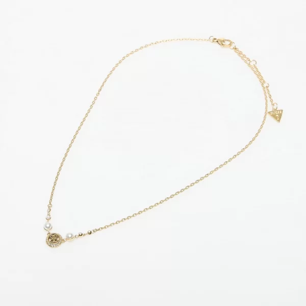 Guess Κολιέ GUESS Tiny Pearly Yellow Gold Universal