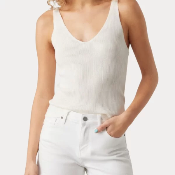 TOP VERO MODA VMNEWLEX SUN SL TOP GA SNOW WHITE VERO MODA