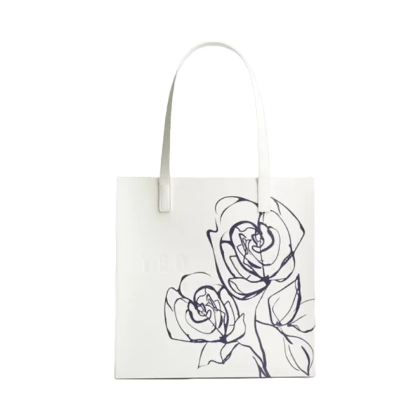 Γυναικεία Alimcon Linear Rose Τσάντα Εκρού Ted Baker 278410-CREAM