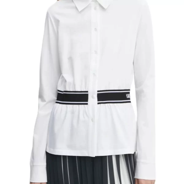 Γυναικείο Πουκάμισο Λευκό Karl Lagerfeld A1W17067-100 WHITE