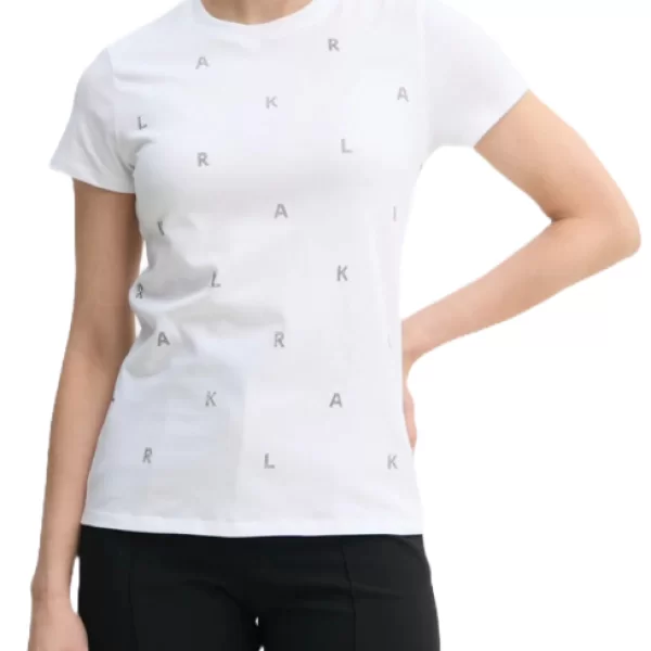 Γυναικείο T-shirt Λευκό Karl Lagerfeld A1W17078-100 WHITE
