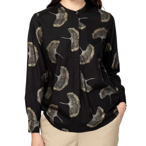 Γυναικεία Rebaw25 Πουκαμίσα Μαύρη Heavy Tools T40027-GINKGO