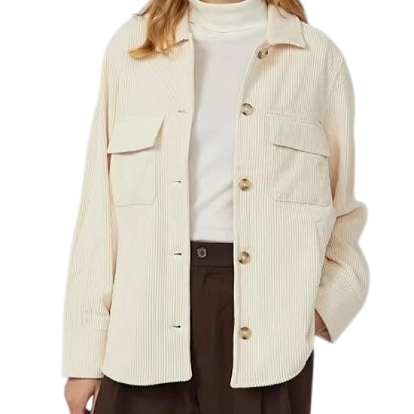 Γυναικείο Κοτλέ Πουκάμισο Μπεζ S.Oliver 2170262-0805