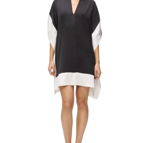 Γυναικείο Signature Φόρεμα Μαύρο Karl Lagerfeld B2W13016-101 WHI BLA