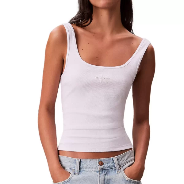 Γυναικείο Tank Top Λευκό Calvin Klein LV047A804G-YAA