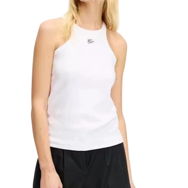 Karl Lagerfeld Γυναικείο Tank Top Λευκό Karl Lagerfeld B2W17003-101 WHITE/BLACK