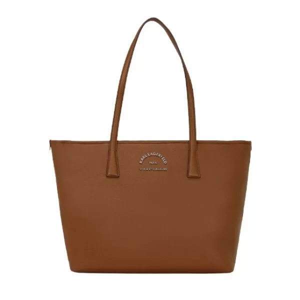 Γυναικεία K/Rsg Tote Τσάντα Καφέ Karl Lagerfeld A3W30314-1UR DARK TAN
