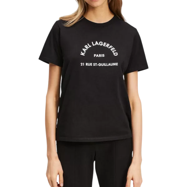 Karl Lagerfeld Γυναικείο T-shirt Μαύρο Karl Lagerfeld A3W17105-999 BLACK