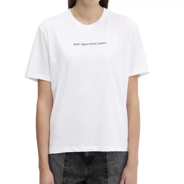 Karl Lagerfeld Γυναικείο T-shirt Λευκό Karl Lagerfeld Jeans A3W17039-100 WHITE