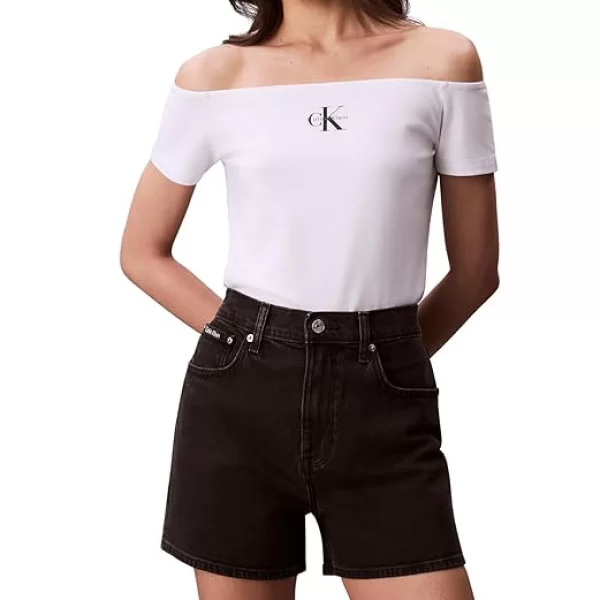 Γυναικείο Τοπ Λευκό Calvin Klein LV047C203G-YAA
