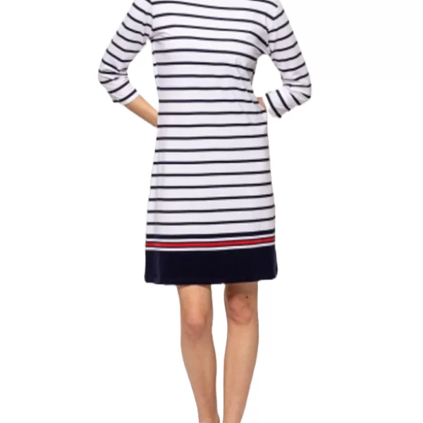 Γυναικείο Ριγέ Vumba Φόρεμα Heavy Tools T23004-MARINE