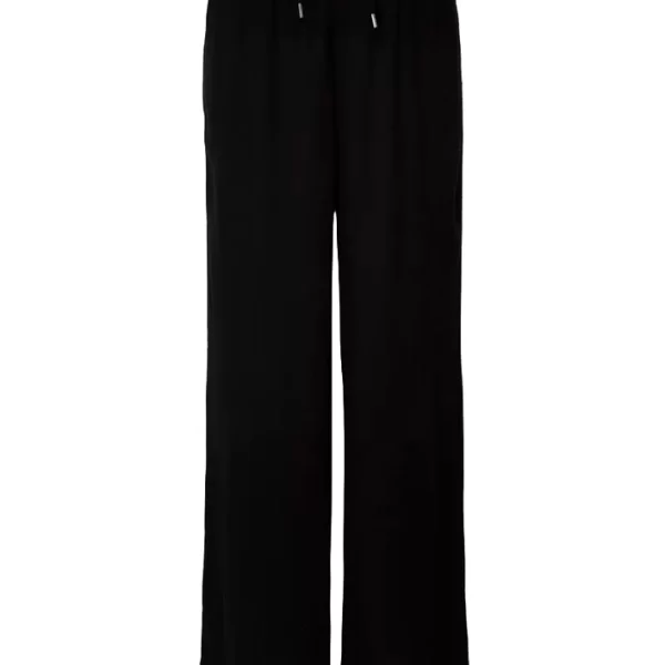 Γυναικείο Λινό Παντελόνι Μαύρο S.Oliver 2162961-9999