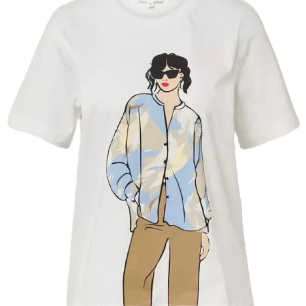 Γυναικείο T-Shirt Λευκό S.Oliver 2164146-02E1