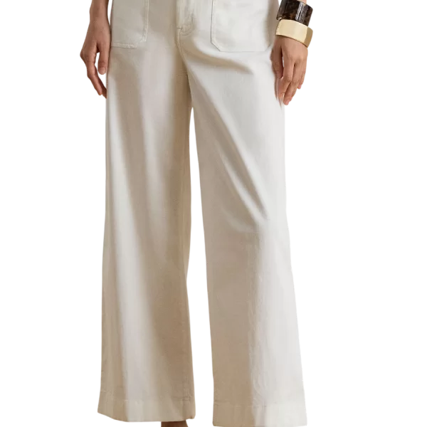 Γυναικείο Παντελόνι Λευκό Ralph Lauren 200973689001-White